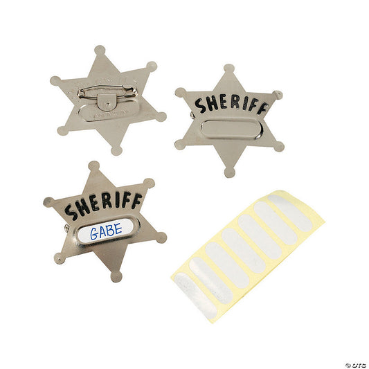 Sheriff Badges- 12 Pc. | USA Decoration®