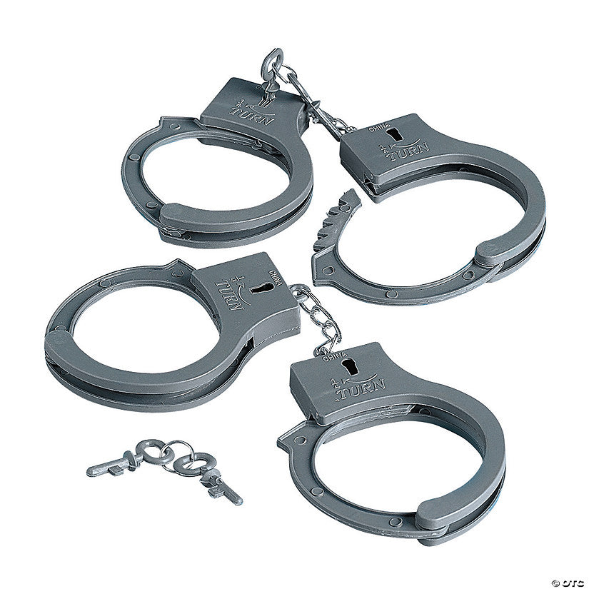 Per Dozen: Hometown Heroes Handcuffs with Keys - 12 Pc. | USA Decoration®