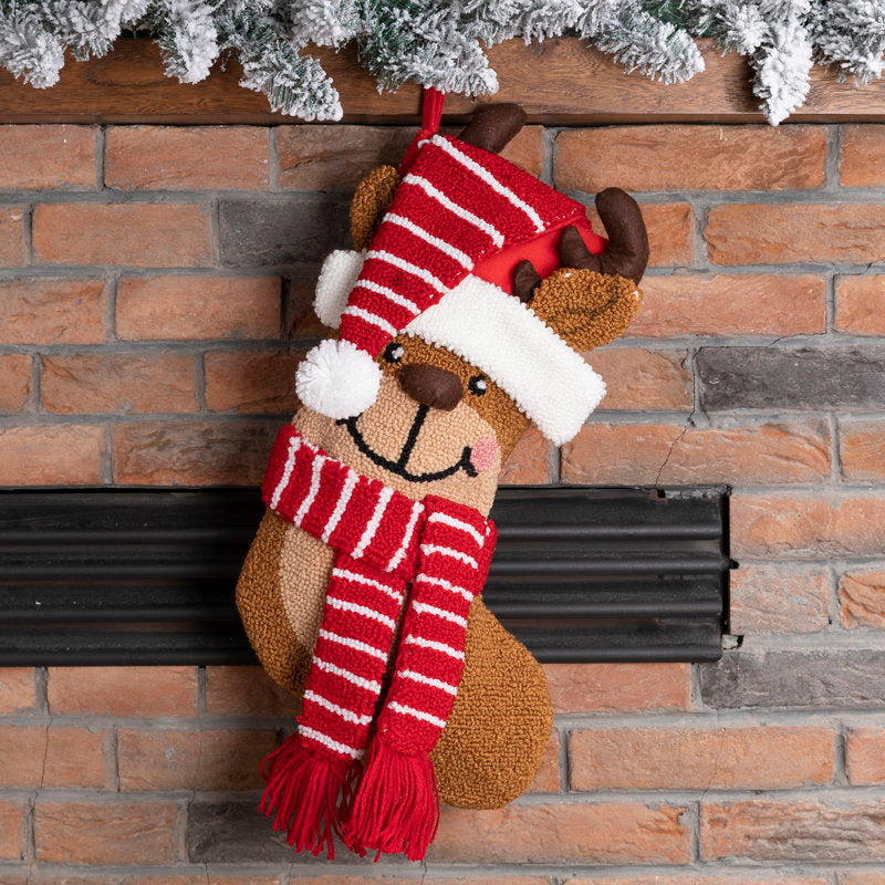 3D Reindeer Stocking
