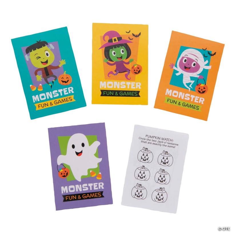 3 1/2" x 2 1/2" Bulk 72 Pc. Mini Halloween Fun & Games Paper Activity Books