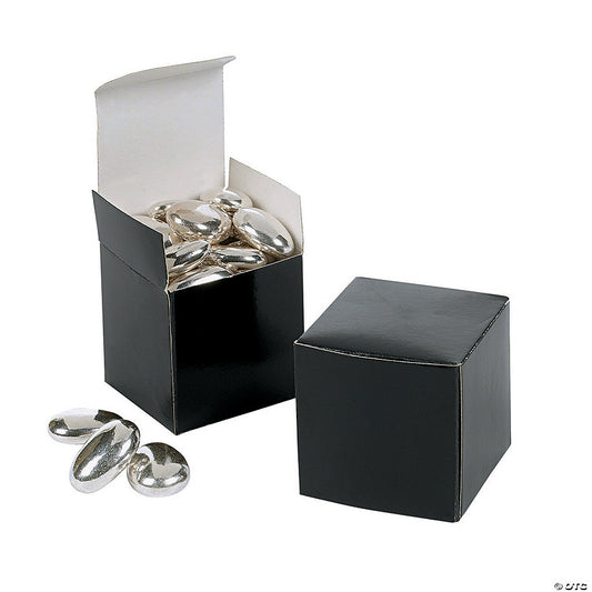Mini Black Favor Boxes - 24 Pc. halloween