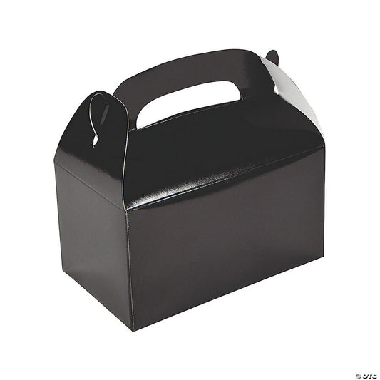 Black Favor Boxes - 12 Pc. halloween