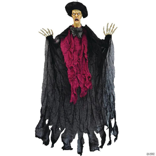 3 Ft. Hanging Bowler Man Halloween Decoration