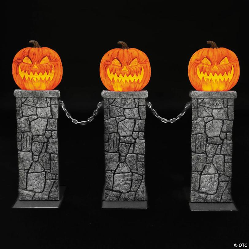 3 Ft. x 4 Ft. Pumpkin Fence Halloween Decoration