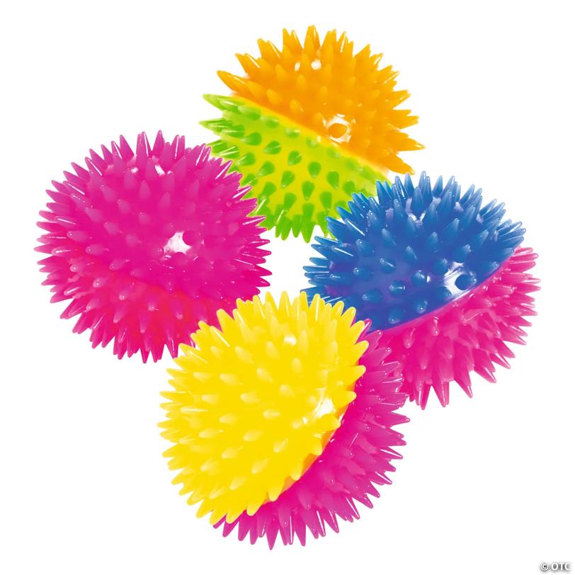 3" Light-Up Two-Tone Bouncy Ball Assortment - 12 Pc.