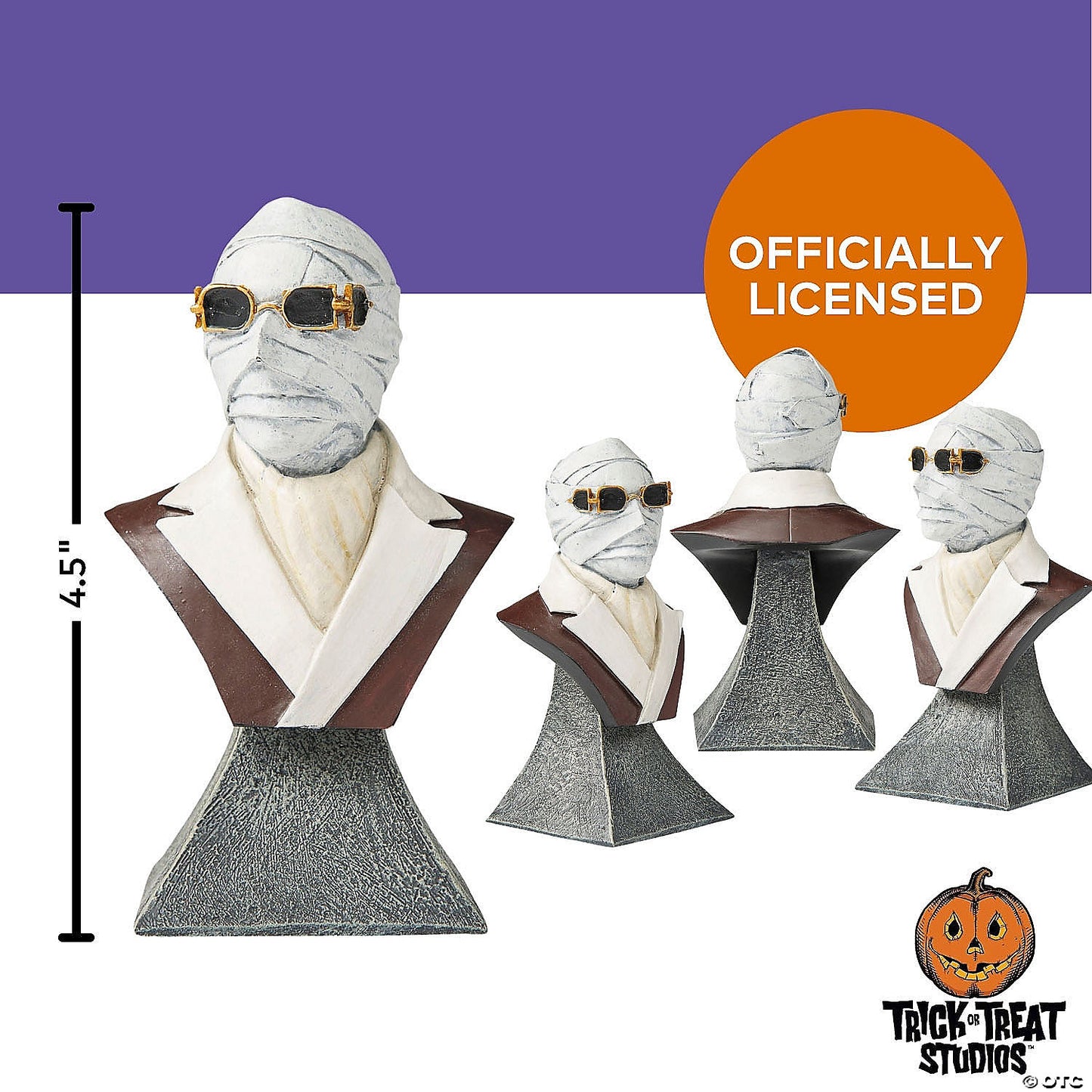 4 1/2" Universal Classic Monsters The Invisible Man™ Collectible Mini Bust Decoration | USA Decoration®