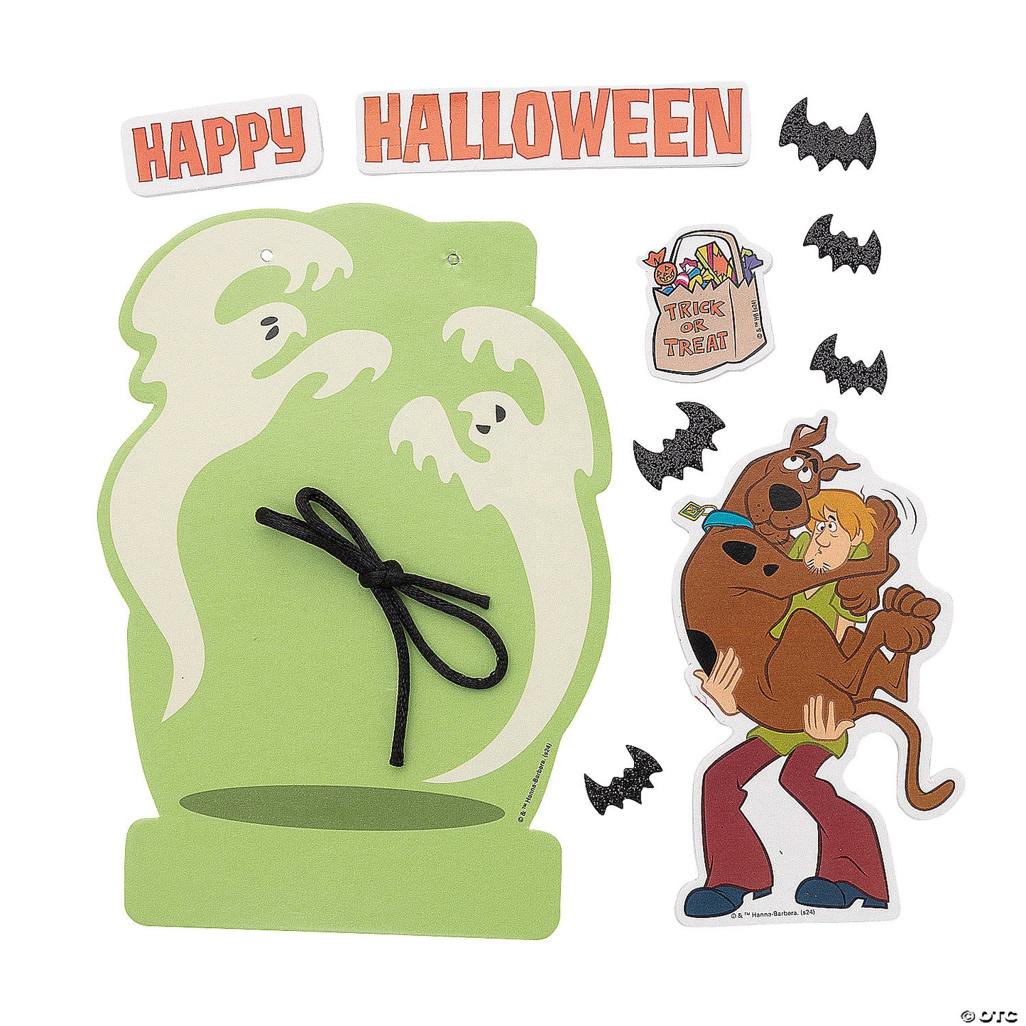 4 1/2" x 6 1/2" Scooby-Doo!™ Happy Halloween Sign Foam Craft Kit - Makes 12 | USA Decoration®