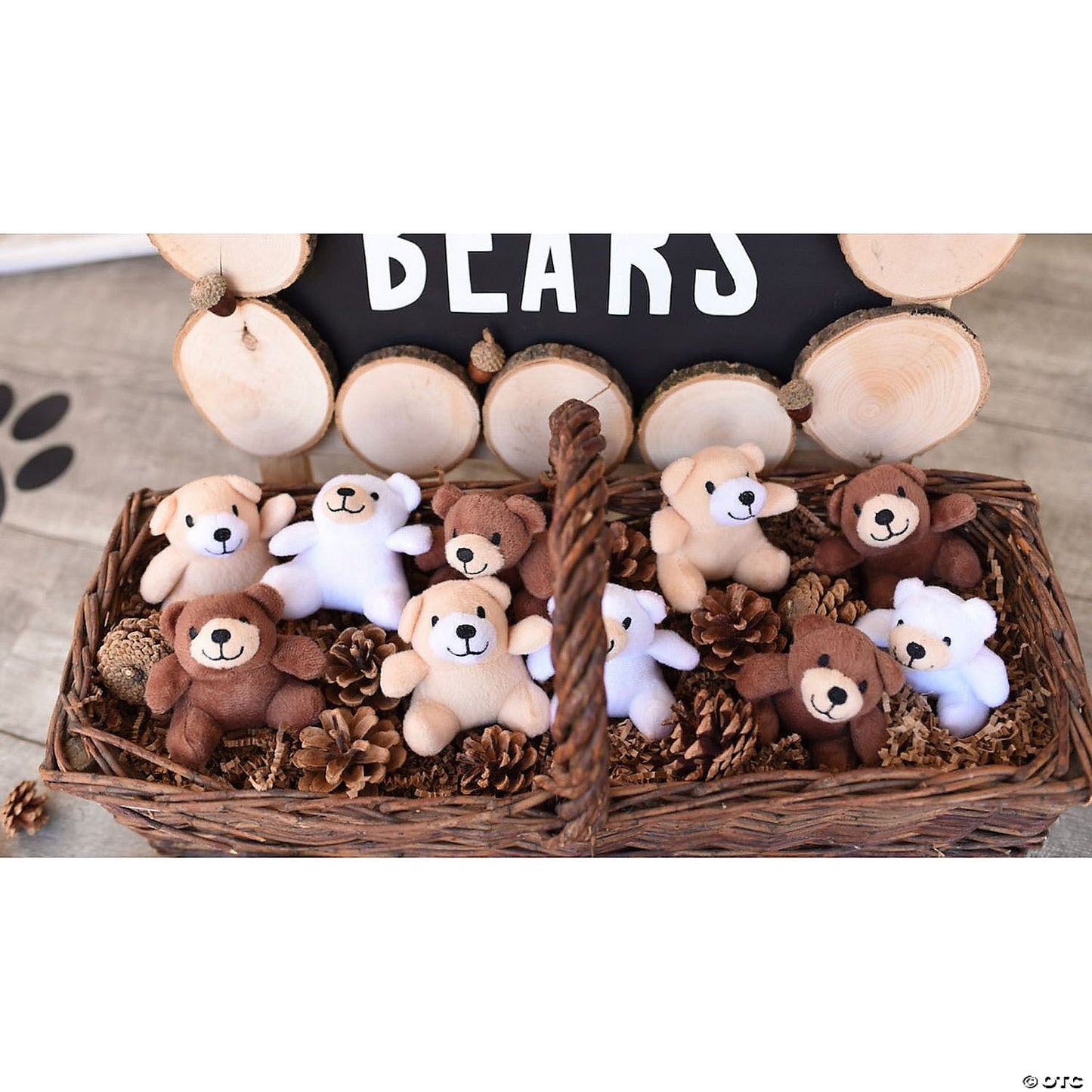 4" Bulk 48 Pc. Mini Valentine's Day Heart Containers with Stuffed Bear | USA Decoration®