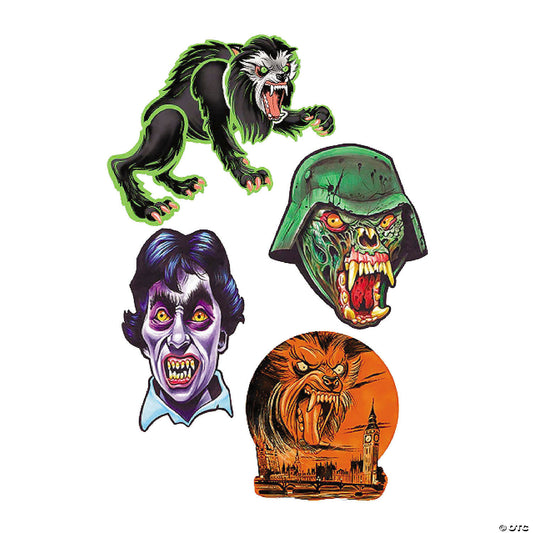 4 Pc. American Werewolf in London™ Series 1 Cutout Wall Decorations