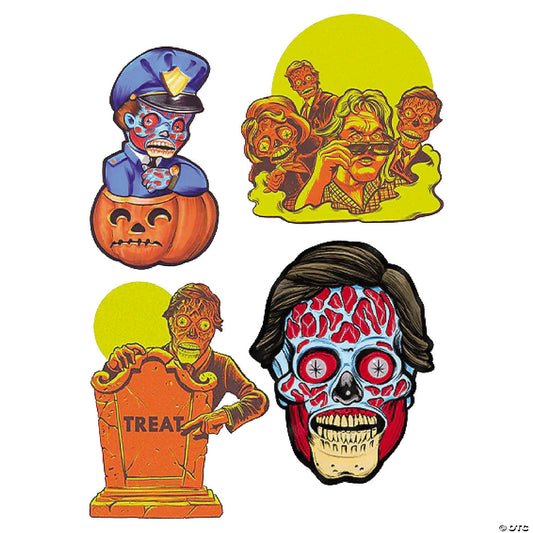 4 Pc. They Live™ Collection Series 1 Cutout Wall Decorations