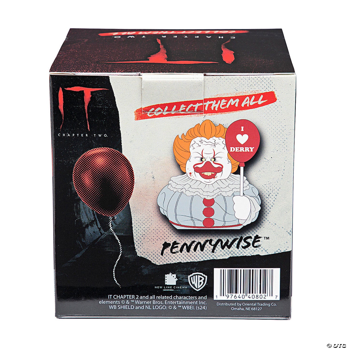 4" x 4 1/2" IT: Chapter 2™ Pennywise™ the Clown Collectible Rubber Duck | USA Decoration®
