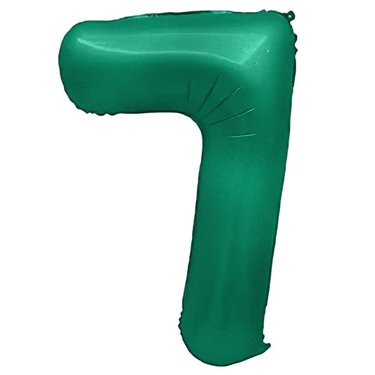 32 inch NUMBER 7 - METAL BALLOONS - GREEN | USA Decoration®