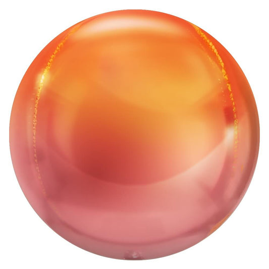 3D SPHERE - METALLIC OMBRE ROSE GOLD & ORANGE | USA Decoration®
