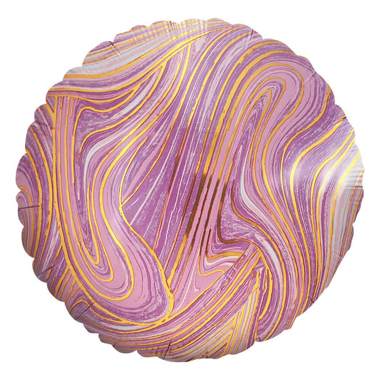 18 inch AGATE ROUND - LAVENDER & GOLD | USA Decoration®