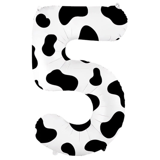 36 inch NUMBER 5 - COW PRINT | USA Decoration®