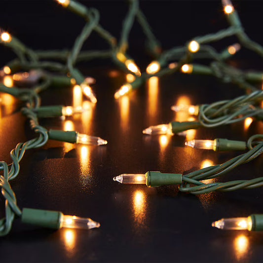 Holiday Living 100 -Count 20.62-ft White Incandescent Plug-In Christmas String Lights