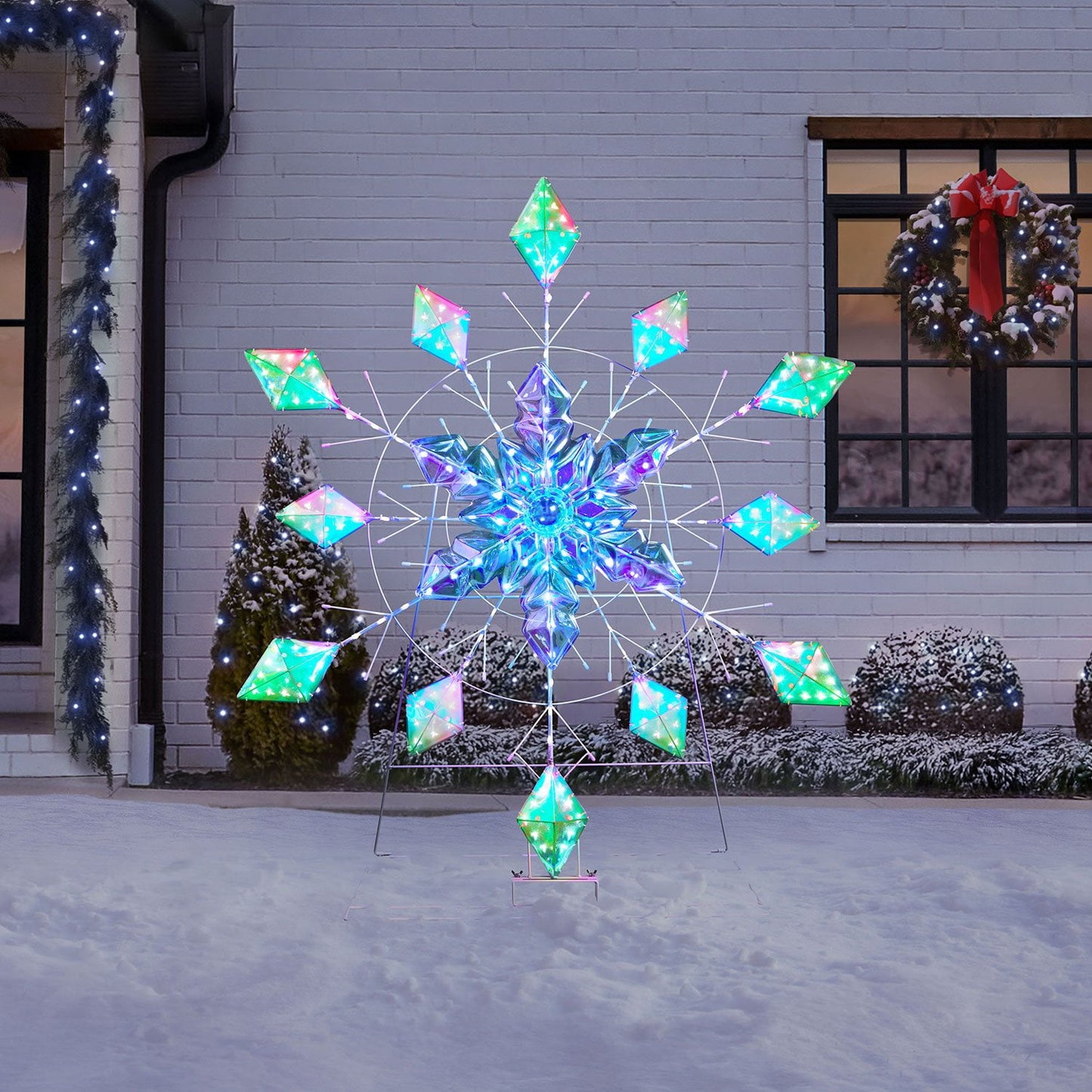Member's Mark 48" Pre-Lit Color-Changing Snowflake | USA Decoration®