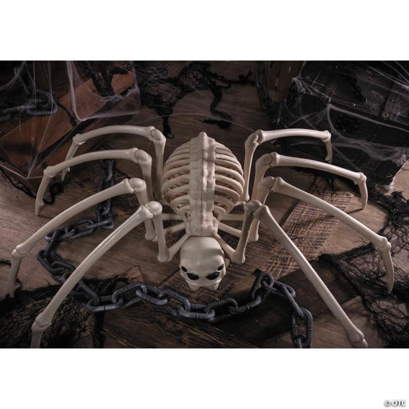 40" Creepy Spider Skeleton Halloween Decoration