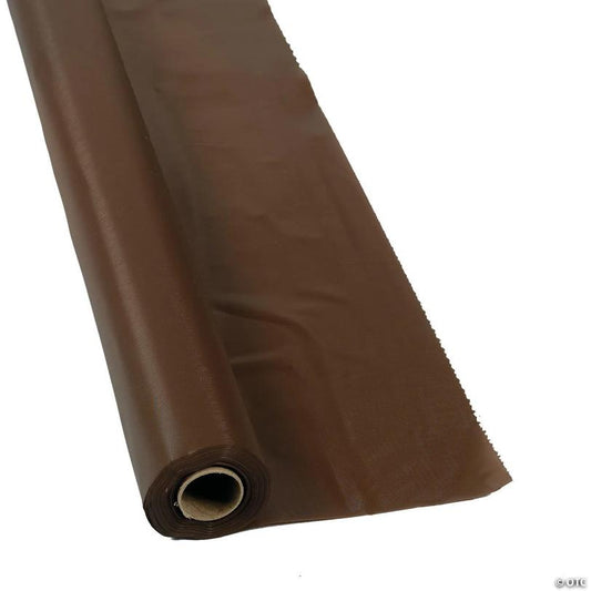 40" x 100 ft. Chocolate Brown Plastic Tablecloth Roll | USA Decoration®