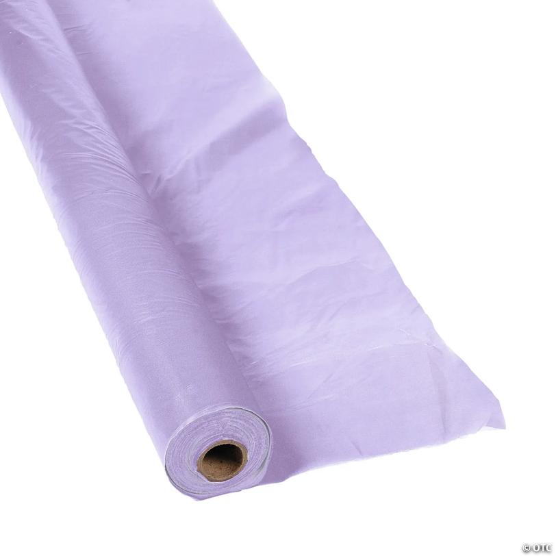 40" x 100 ft. Lilac Plastic Tablecloth Roll | USA Decoration®