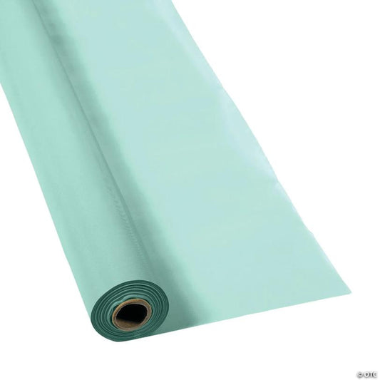 40" x 100 ft. Mint Green Plastic Tablecloth Roll | USA Decoration®