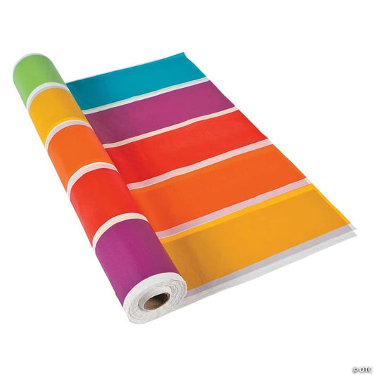 40" x 100 ft. Rainbow Plastic Tablecloth Roll | USA Decoration®