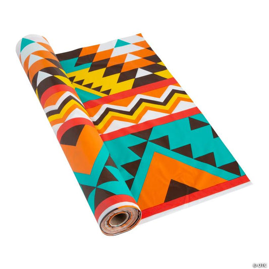 40" x 100 ft. Southwest Pattern Plastic Tablecloth Roll | USA Decoration®