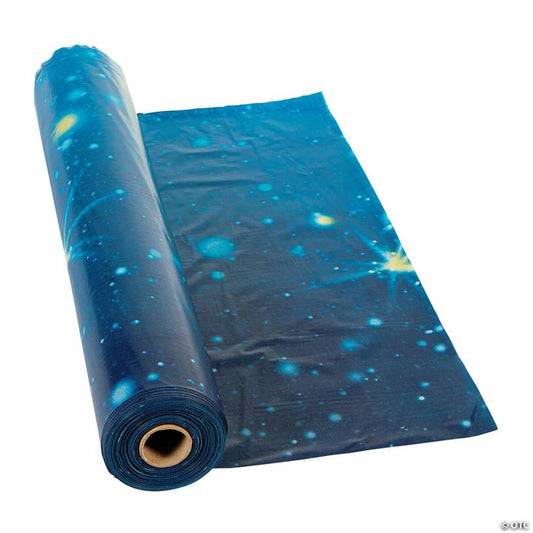 40" x 100 ft. Starry Night Disposable Plastic Tablecloth Roll | USA Decoration®
