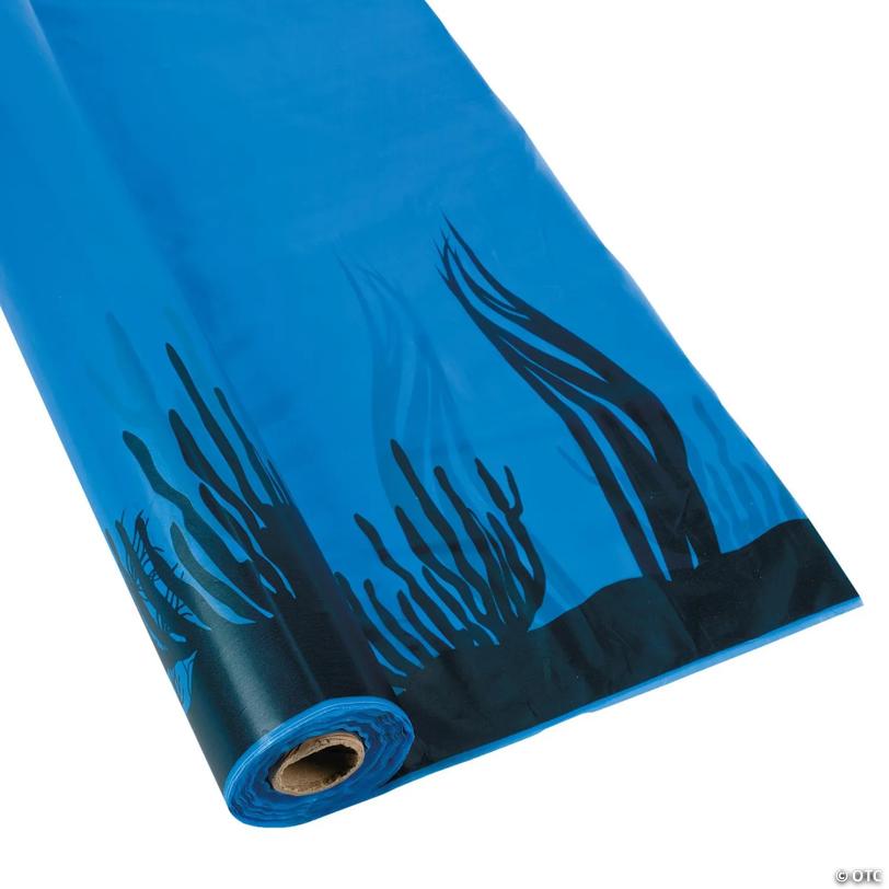 40" x 100 ft. Under the Sea Disposable Plastic Tablecloth Roll | USA Decoration®