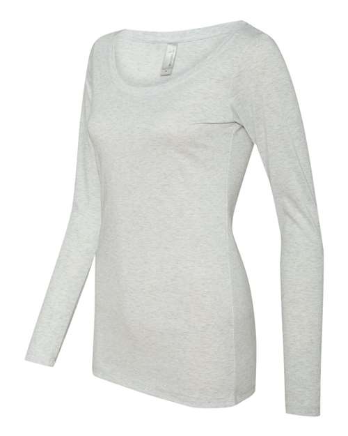 Women’s Triblend Scoop Neck Long Sleeve T-Shirt | USA Decoration