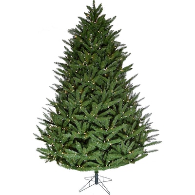 7.5-ft Centerville pine Pre-lit Artificial Christmas Tree with White LED Lights | USA Decoration®