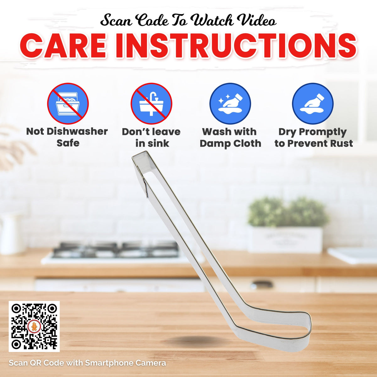 Hockey Stick Cookie Cutter 5.75 in B1495