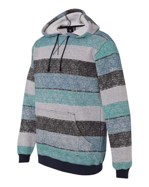 Printed Stripes Fleece Sweatshirt | USA Decoration