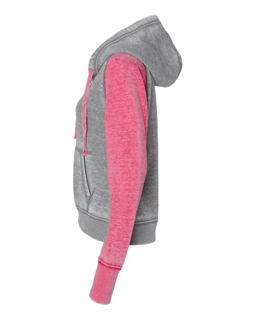 Women's Zen Fleece Raglan Hooded Sweatshirt | USA Decoration