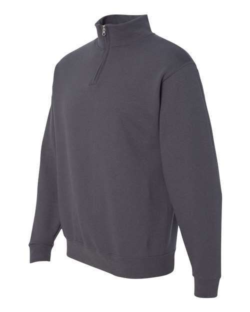 Nublend® Cadet Collar Quarter-Zip Sweatshirt | USA Decoration