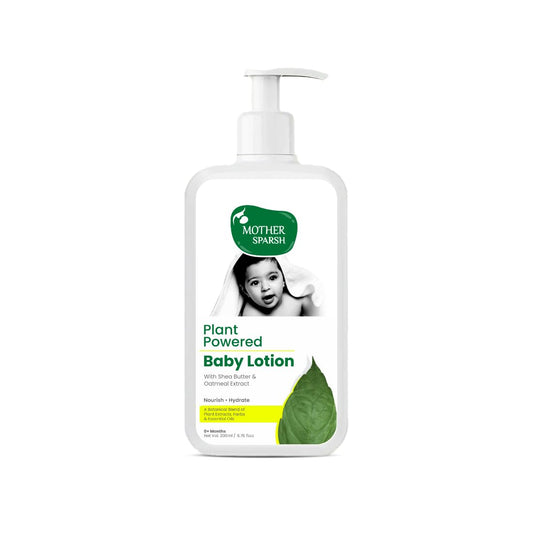 Mother Sparsh Plant Powered Natural Baby Lotion 200ml Gentle Nourishing Plant-Based Moisturizer for Baby’s Sensitive Skin