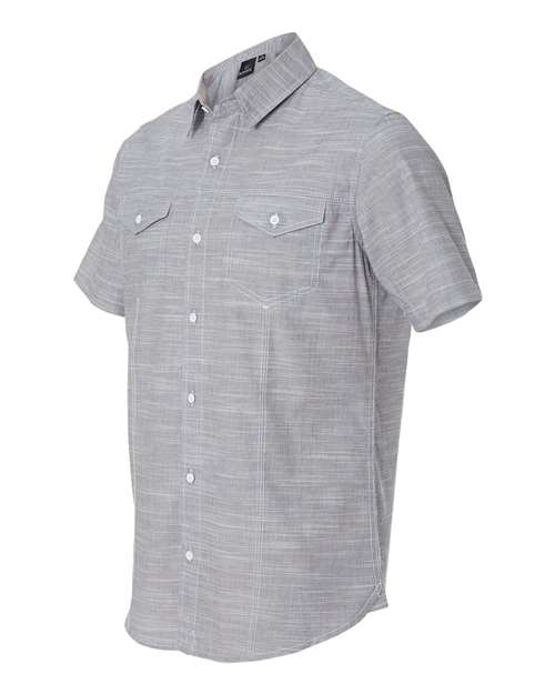 Textured Solid Short Sleeve Shirt | USA Decoration