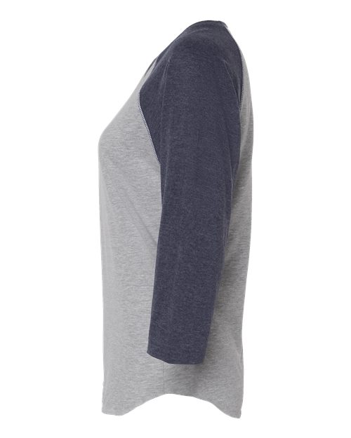 Women's Baseball Fine Jersey Three-Quarter Sleeve Tee | USA Decoration