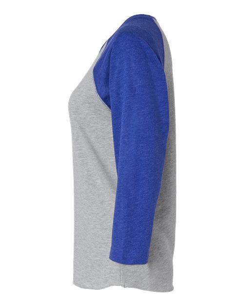 Women's Baseball Fine Jersey Three-Quarter Sleeve Tee | USA Decoration