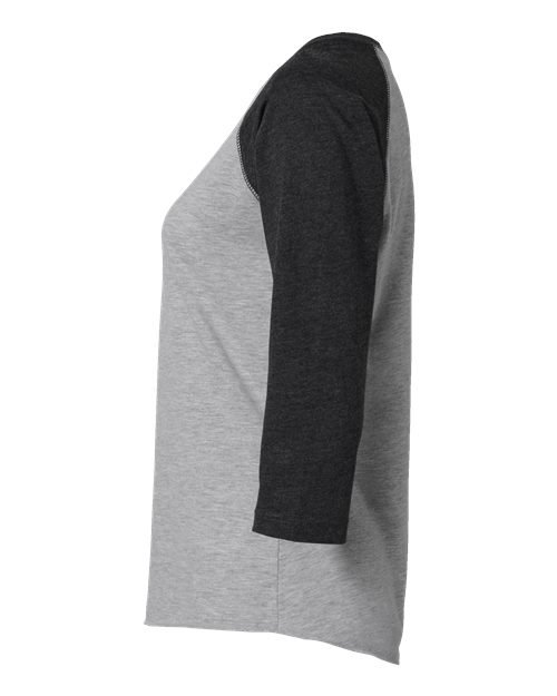 Women's Baseball Fine Jersey Three-Quarter Sleeve Tee | USA Decoration