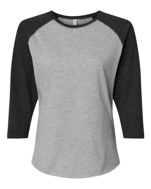 Women's Baseball Fine Jersey Three-Quarter Sleeve Tee | USA Decoration