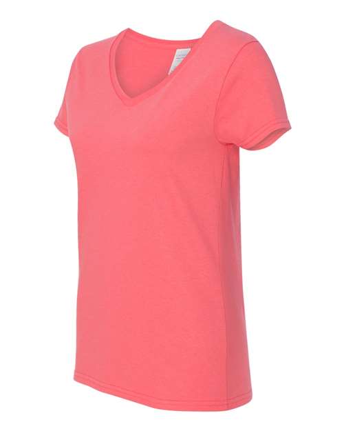 Heavy Cotton™ Women’s V-Neck T-Shirt | USA Decoration