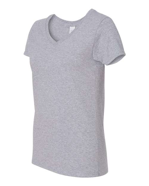 Heavy Cotton™ Women’s V-Neck T-Shirt | USA Decoration