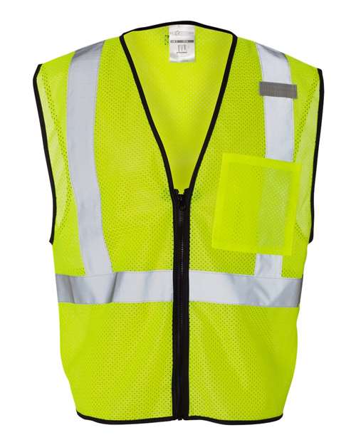 Single Pocket Zipper Mesh Class 2 Vest | USA Decoration