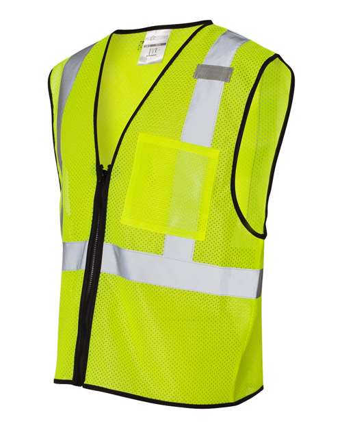Single Pocket Zipper Mesh Class 2 Vest | USA Decoration