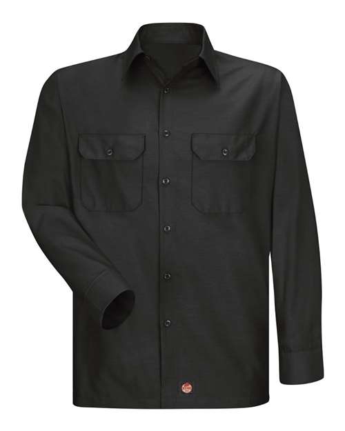 Ripstop Long Sleeve Work Shirt | Durable 65/35 Poly/Cotton | USA Decoration