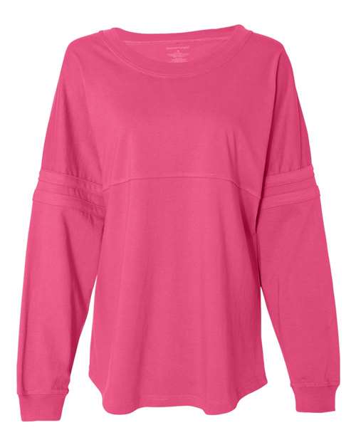 Women's Jersey Pom Pom Long Sleeve T-Shirt | USA Decoration