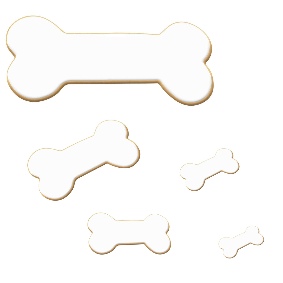 Dog Bone Cookie Cutter 5 Pc Set HS0557