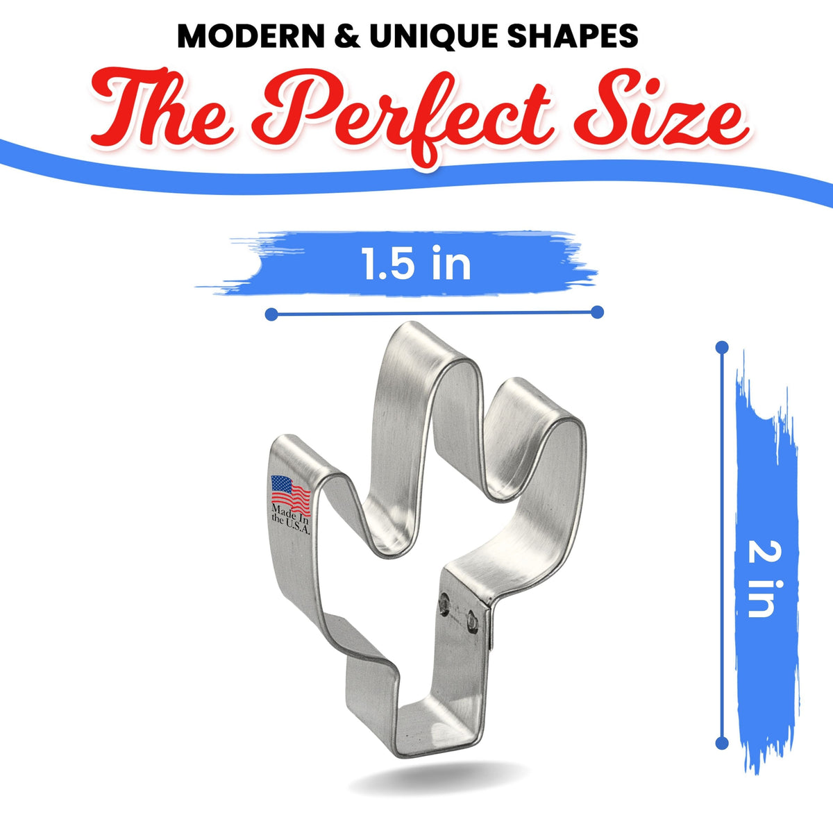Mini Cactus Cookie Cutter 2 in M72