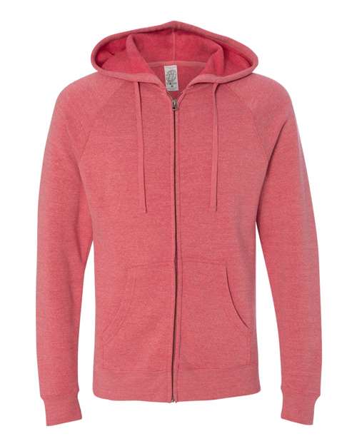 Special Blend Raglan Full-Zip Hooded Sweatshirt | USA Decoration